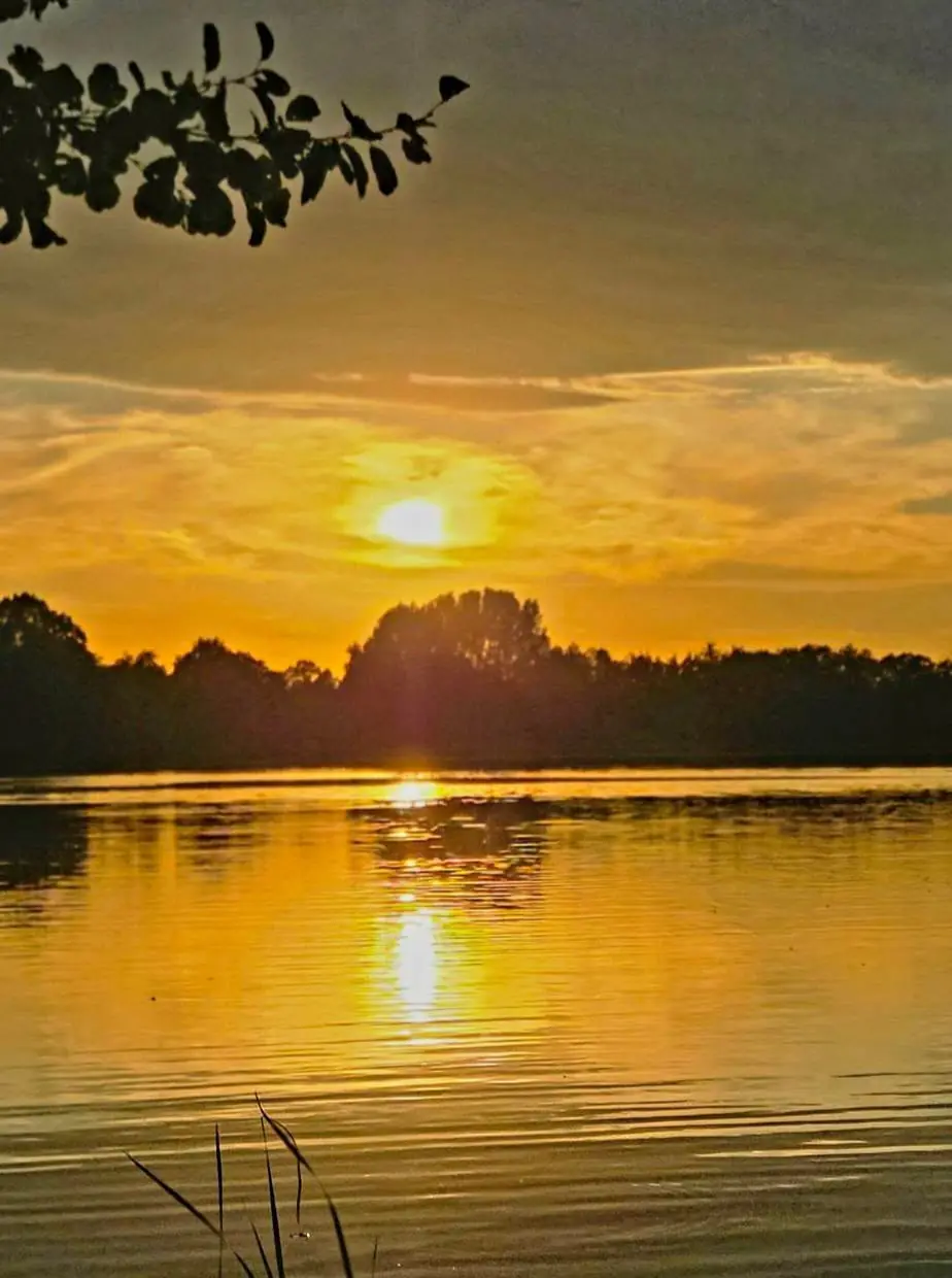 Zonsondergang boven het Hilgelo in Winterswijk